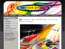 Tablet Screenshot of heyworthprinting.com